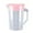 Pink, variant on Momihoom Clear Plastic Measuring Pitcher with Lid, Ergonomic Mixing Jug for Kitchen Baking, Cooking, and Beverage Storage