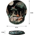 thumbnail image 6 of Mouse Pad with Wrist Support, Ergonomic Mouse Pad with Memory Foam Wrist Rest Cushion, Non-Slip Rubber Base Gaming Mice Pad for Home Office Computer Laptop, Snail, 6 of 14