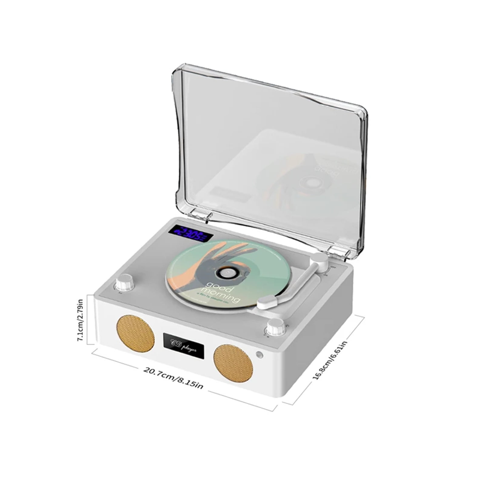 HIFI CD Player Wireless Bluetooth USB Lossless Playback FM Radio Infrared Remote