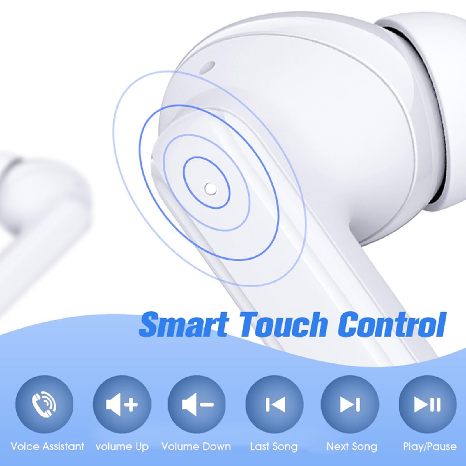 Bluetooth Earbuds Headset – Must-Have Smart Screen Bluetooth Headphones Elegant Smart Display Bluetooth Earphones Superior Smart Screen Wireless Headset