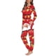 thumbnail image 3 of Conjunto de pijama de dos piezas para mujer, jersey de manga larga con diseño navideño, ropa de casa cómoda e informal, otoño, 3 of 4
