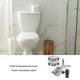 thumbnail image 2 of Universal Toilet Seat Fixing Hinge Replacement Part Stainless Steel Fittings Hinges Replacement Part Repairing Accessory for Bathroom Lavatory, 2 of 7