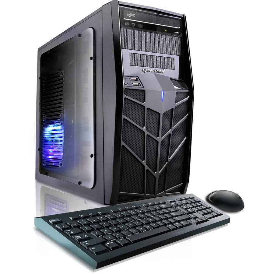 CybertronPC Black Trooper-X68 Desktop PC with AMD A4-6300 Dual-Core Processor, 4GB Memory, 1TB Hard Drive and Windows 10... by CybertronPC