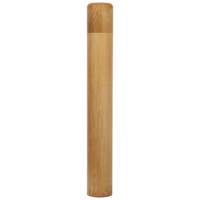 1Pc Boîte de Récipient de Stockage de Pot de Thé en Bambou Naturel Portable à la Main (2.5 x 23cm)