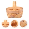 thumbnail image 4 of SHISUYAN 12pcs Manual Woven Mini Baskets Wood Chip Baskets Decorations Mini Baskets, 4 of 8