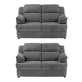 thumbnail image 1 of Sala 2-2 Kendra ( 2 Piezas Love Seat ) Gris Carbón para Sala, 1 of 8