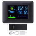 thumbnail image 2 of Reloj meteorológico digital, reloj despertador, reloj meteorológico inalámbrico en color, reloj despertador de proyección, rendimiento probado, 2 of 8