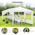 thumbnail image 4 of BuySphere 10'x30' Outdoor Canopy Tent Patio Camping Gazebo Shelter Pavilion Cater Party Wedding BBQ Events Tent w/Removable Sidewalls, 4 of 19