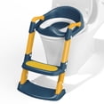 thumbnail image 1 of Asiento de Entrenamiento para Orinal COOSEYA con Escalera y Taburete Azul y Amarillo, 1 of 7
