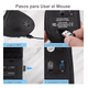 thumbnail image 4 of Mouse Vertical Inalámbrico 2.4g Ergonómico, Recargable Negro, 4 of 4
