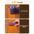 thumbnail image 2 of Rechargeable Fabric Shaver, 2 in 1 Electric Lint Remover with Lint Brush, Fuzz Lint Shaver, Sweater Shaver to Remove Pilling, Fabric Defuzzer for Clothes, Furniture (Purple), 2 of 9