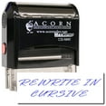 thumbnail image 1 of Large Self-Inking Rewrite In Cursive Stamp with Pink Ink, 1 of 4