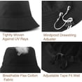 thumbnail image 3 of Sombreros de pescador para mujeres, sombreros de playa para el sol, adolescentes, niñas, gorras de pescador de ala ancha de verano con UPF 50+, 3 of 7
