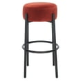 thumbnail image 4 of SAFAVIEH Couture Paisleigh Round Backless Bar Stool, Rust/Black, 4 of 10