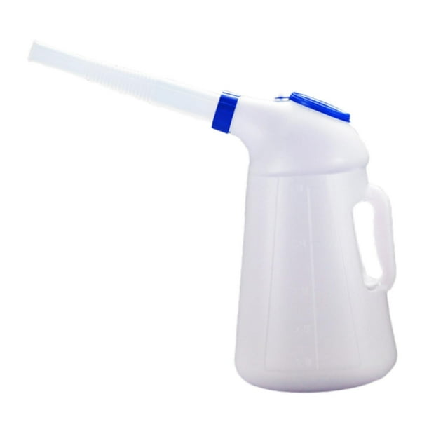 Contenedor de medición de aceite con tapa resistente portátil, dispensador de aceite universal, para vehículos, automóviles domésticos automotrices 5L
