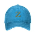 thumbnail image 1 of ZICANCN Casquette de Baseball Réglable Femmes, Chapeaux Alphabet Z Pattern pour Hommes Adulte Lavé Coton Denim Baseball Caps Mode, Bleu, 1 of 6