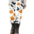 thumbnail image 6 of Oalirro Women's Halloween Printed Casual Yoga Pants - Soft Lightweight Stretchy Trousers for Party Daily Wear, 6 of 6