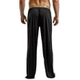 thumbnail image 4 of Men's Magic Silk 1886 100% Silk Knit Lounge Pants (Black M), 4 of 4