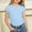 shirts for girls clearance-Light Blue, variant on RTKFRFLM Girls Drawstring Hem T-Shirt for Ages 6-16 Years Kids Fashion Solid Color Short Sleeve Round Neck Tee Top Trendy Summer Cotton Shirt Soft Breathable Daily School Wear Outfits