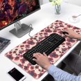 thumbnail image 2 of Long Mouse Pads for Desk,Pioneer Flower Floral Print Pattern Desk Mats on Top Of Desks, Desk Mouse Pad Extra Large with 3mm Non-Slip Base and Stitched Edge for Gaming,Office,Work,Home 31.5"x15.7", 2 of 6