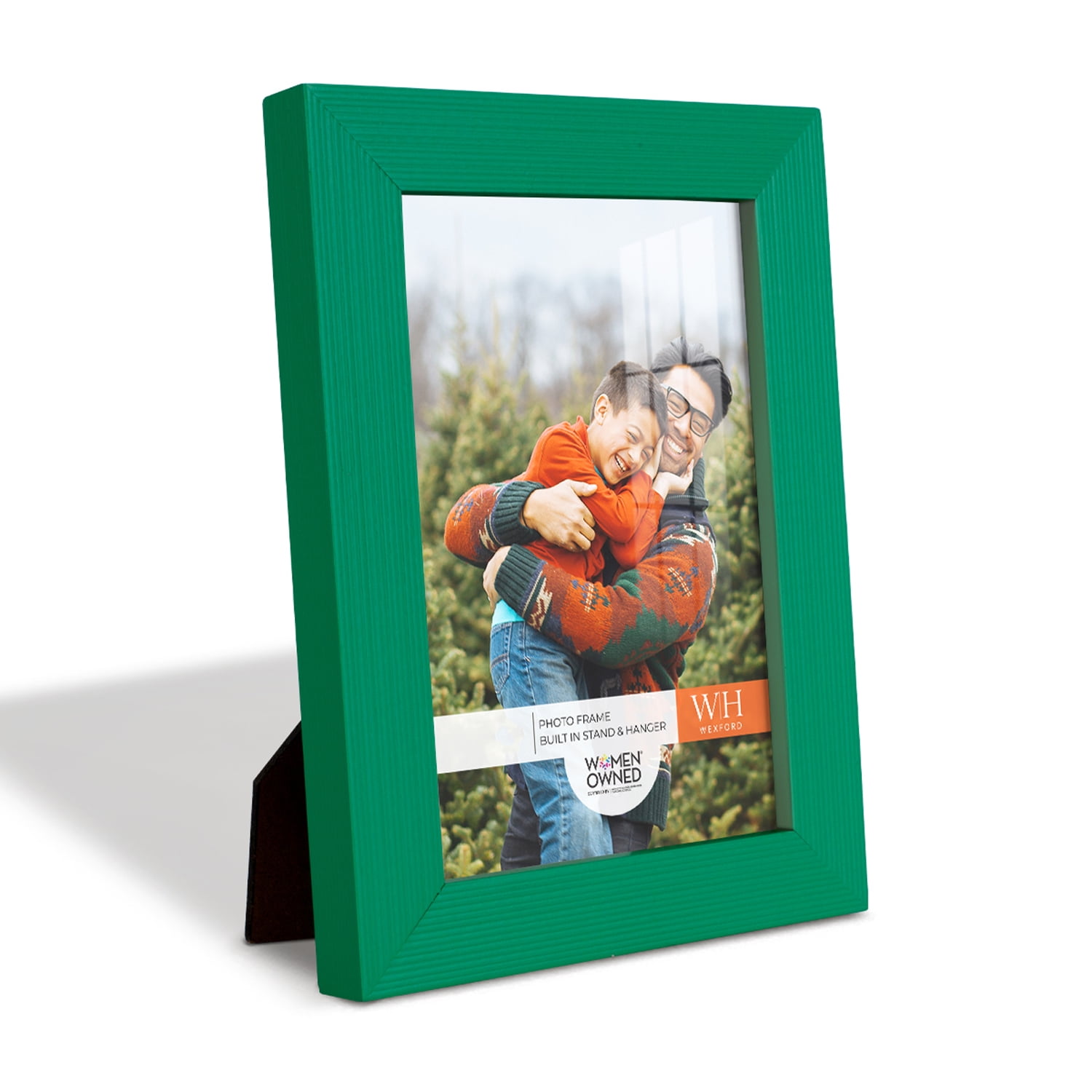 Grooved 4 in. x 6 in. Green Picture Frame (Set of 2)