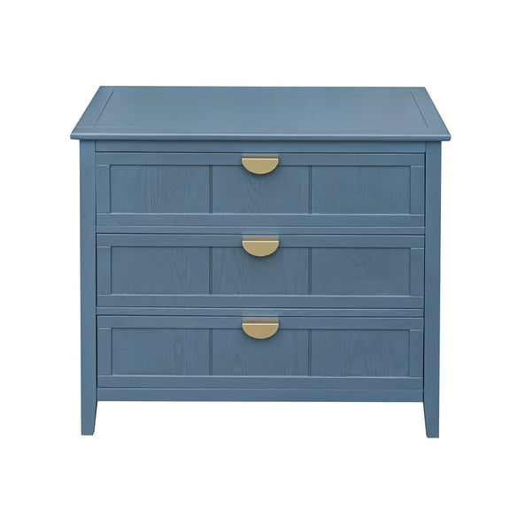 DSstyles 3-Drawer Cabinet Modern Dressers Chest with 3 Drawers Clothes Organizer Storage Cabinet For Living Room Bedroom