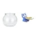 thumbnail image 1 of Acuario de escritorio,Pecera pequeña transparente,pecera,jarrón,mesa,Tanque de peces Contenedor de acuario transparente Hogar,Figura de oso,Bandeja para gatos Bandeja para dulces para gatos, 1 of 8