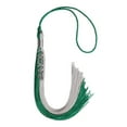 thumbnail image 3 of Endea Graduation Emerald Green/Grey Graduation Tassel with Silver Stacked Date Drop, 3 of 6