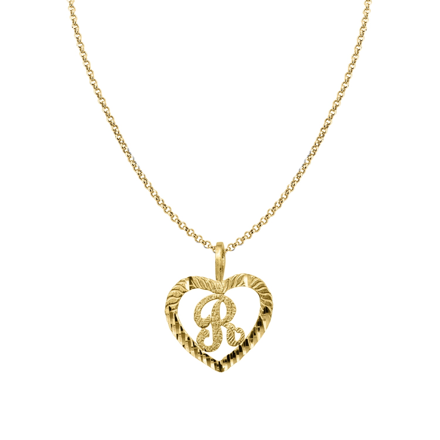 The World Jewelry Center 14k Yellow Gold Double Heart Pendant with 1.2mm Cable Chain Necklace The World Jewelry Center 14k Yellow Gold Double Heart Pendant with 1.2mm Cable Chain Necklace