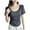 Dark Gray, variant on Kaemgyyd Womens Lightweight Tops Soft Casual Scoop Neck Short Sleeve Slim Fit T-Shirt Classic Solid Color Basic Summer Tee
