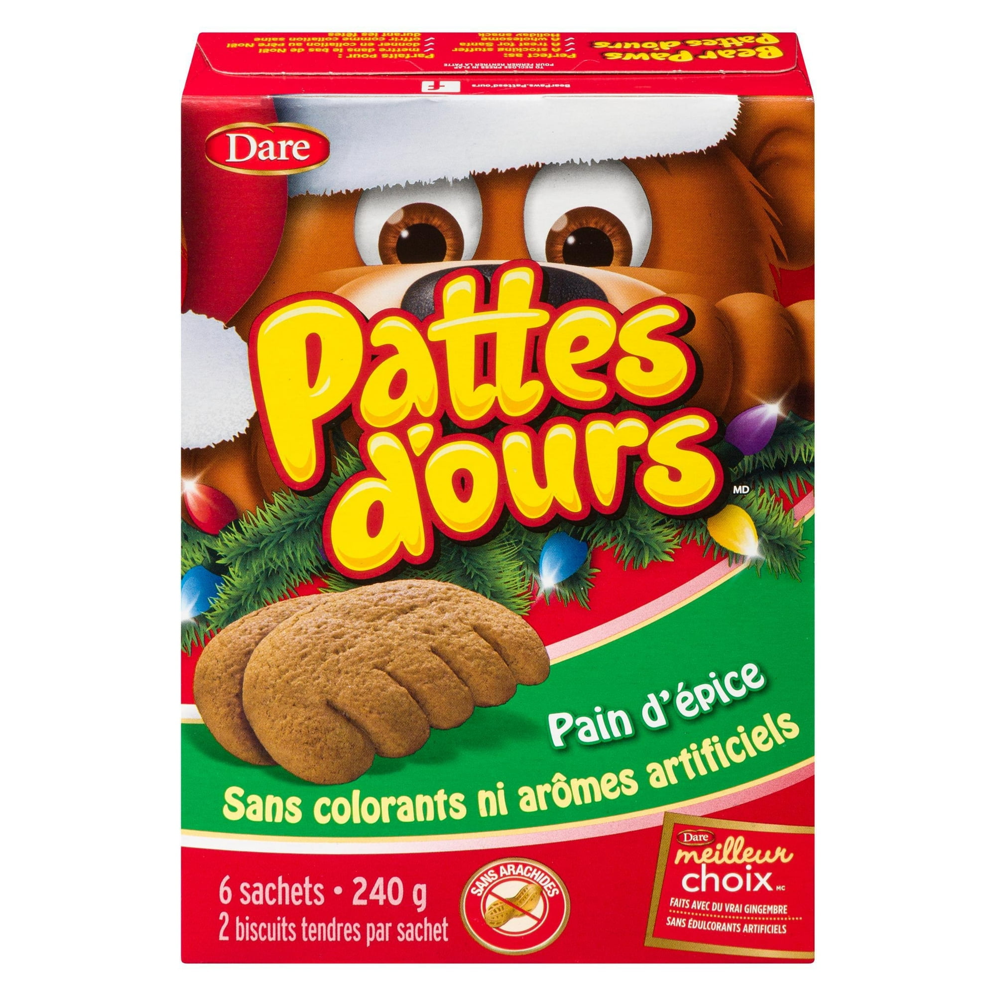Bear Paws Gingerbread Cookies, 240 g
