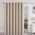 thumbnail image 1 of Joydeco Cortinas Opacas Divisorias Para Puertas Corredizas De Cristal De 108 Pulgadas De Largo, 1 Panel Extra Ancho Para Puerta Corredera, Cortinas Para Patio, Dormitorio, Sala De Estar (Beige Claro,, 1 of 5