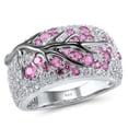 thumbnail image 1 of Anillo de rama de flor de ciruelo con diamantes Anillo de moda europea y americana, 1 of 5