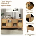 thumbnail image 2 of Retro Look - Tabletop and Cabinet Storage - Entryway, Study - Easy to Assemble, 2 of 6