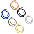 thumbnail image 5 of 5 Pcs Double Hoop Nose Ring For Single Piercing Nose Rings Hoops, Double Nose Rings For Women, Spiral Nose Ring Hoop, 5 of 5