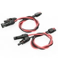 thumbnail image 5 of Tignapoo Adaptateur Solaire Double MC4 vers Anderson XT60, 12AWG, Longueur 0.6m, Rouge & Noir, Compatible avec les Stations d'Alimentation GoalZero, Suaoki, Renogy, EnerPlex, Lot de 2, 5 of 5
