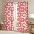 thumbnail image 2 of Homewish Pink Abstract Ombre Black Out Curtains, Chic Minimalism Curtains Pack of 2 (42x63 Each), Mid Century Fashion Bedroom Curtains, Window Curtains Bedroom Decor, 2 of 6