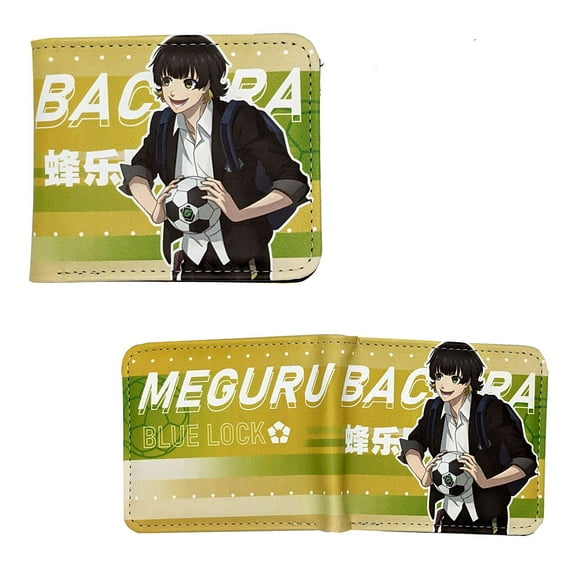 Meguru Bachira Style A - Blue Lock 4x5" Bi-Fold Wallet