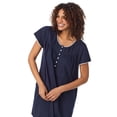 thumbnail image 4 of Aria 100% Cotton Short Sleeve Scoop Neck Nightgown with Pockets, Women’s sizes S-5X, 4 of 6