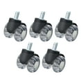 thumbnail image 2 of Handdo 5 Pack 2 Inch Heavy Duty Office Chair Caster Rubber With 360° Swivel Wheels, 2 of 6