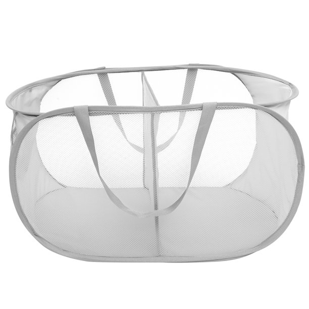 GOOHOCHY Cesto de malla para ropa sucia, grande, plegable, portátil, grande