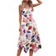 thumbnail image 5 of Pantalones Cortos para Vestidos Bajos Mujeres sin Mangas Cuello Redondo Cordón Ruffle A-Line Mini Vestido Poliéster, Vestido Casual para Citas Y Fiesta, 5 of 8