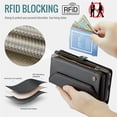 thumbnail image 5 of CaseMe Leather for Samsung Galaxy S26+ 5G Case Wallet【RFID Blocking】with 10-Card Holder Zipper Bills Slot, Soft PU Leather Magnetic Shoulder Wrist Strap for Samsung Galaxy S26+ 5G Wallet Case Women, 5 of 13
