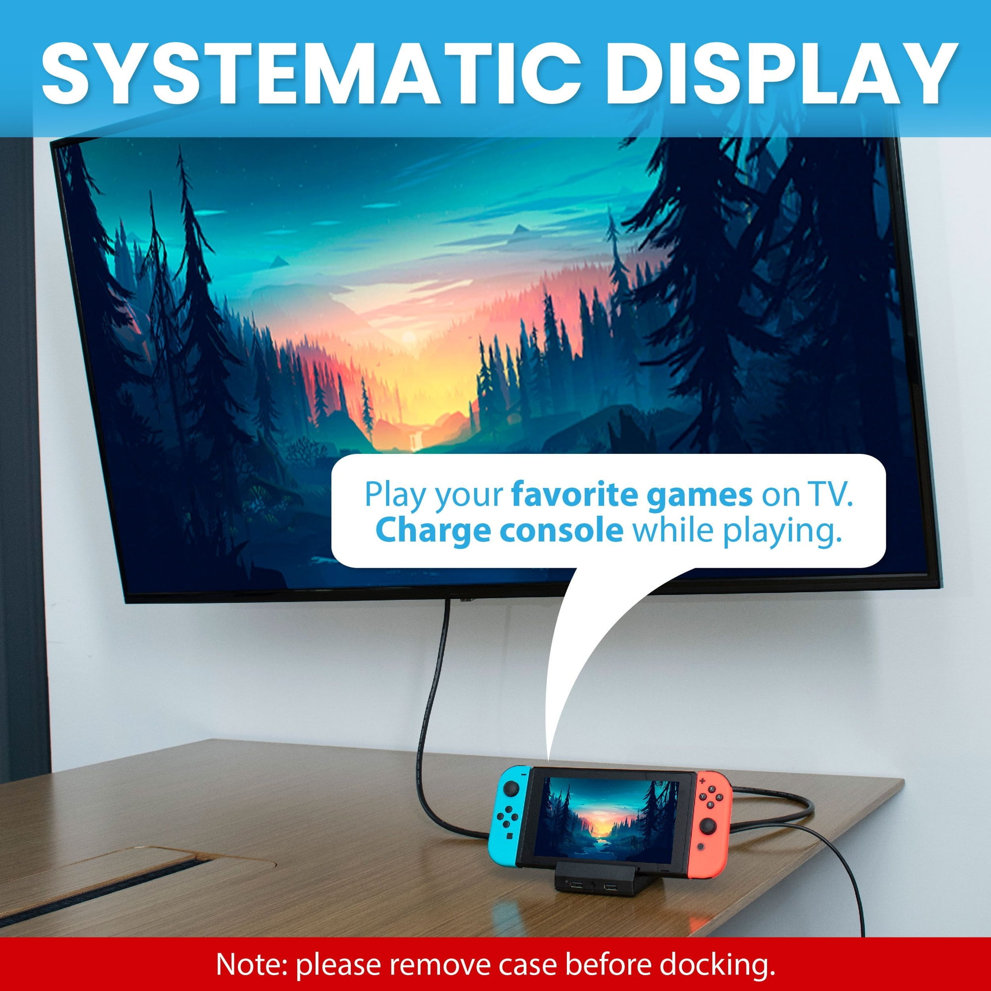 TV Dock For Nintendo Switch and OLED Model 4K HDMI Docking