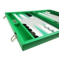 thumbnail image 2 of Silverman & Co. 16-inch Premium Backgammon Set - Medium - Green, 2 of 13