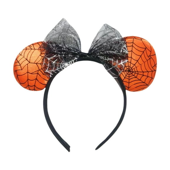 Halloween Spider Web Headband 8.4x7.8in Plastic Party Hair Accessory Photo Prop Spooky Costume