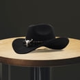 thumbnail image 3 of Sombrero de vaquero occidental Yinane Negro, 3 of 8