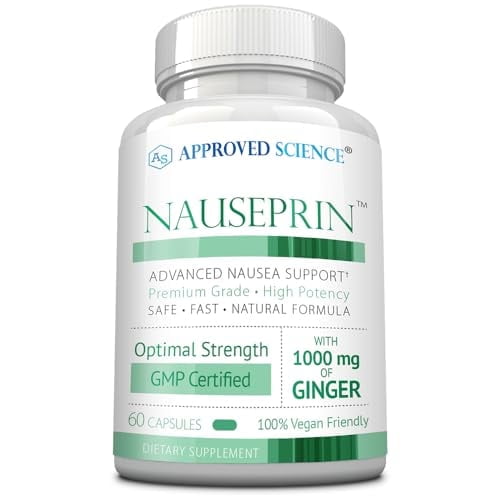 Approved Science Nauseprin - Ginger, Bioactive Vitamin B6-60 Capsules - Vegan