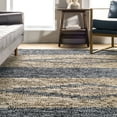 thumbnail image 5 of nuLOOM Farren Hand Woven Diamond Leather Area Rug, 3' x 5', Farren Grey, 5 of 5