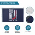 thumbnail image 6 of Navy Blue American Flag Placemats Set of 4, Abstract Red Hockey Stripes Us Flag Placemats for Dining Table, Place Mats for Kitchen Tabletop, Waterproof Wipeable Dining Table Mats Set, 6 of 9